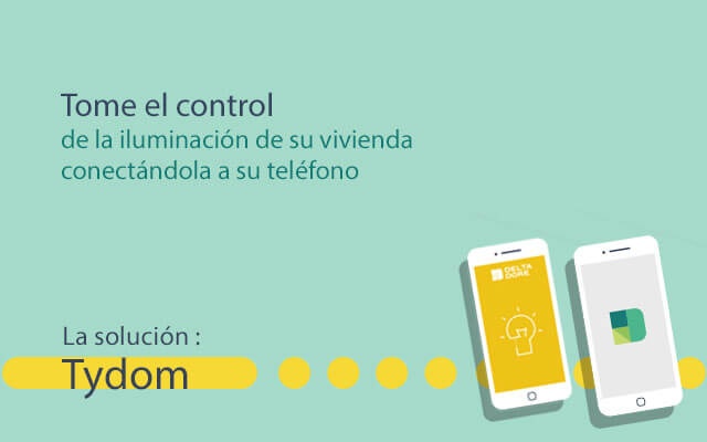 Delta Dore le permite, gracias a sus soluciones casa conectada, gestionar la iluminación desde su teléfono.