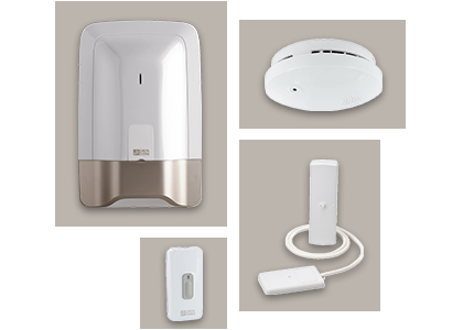 Una alarma técnica le asegura una prevención eficaz 24h/24 contra los riesgos domésticos