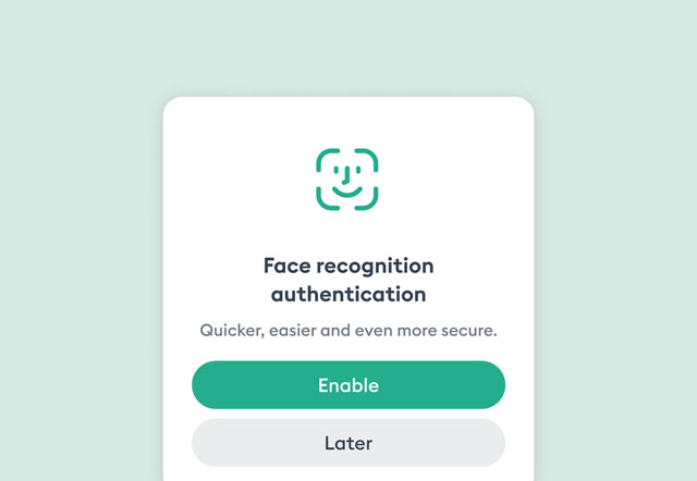 Face recognition authentication